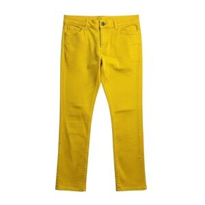 Just Cavalli Straight Leg Jeans Bright Yellow Size 29 Rare Colorway NWOT